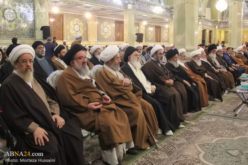 تقرير مصور/ مراجع عظام وعلماء كبار يشاركون في احتفال میلاد الإمام