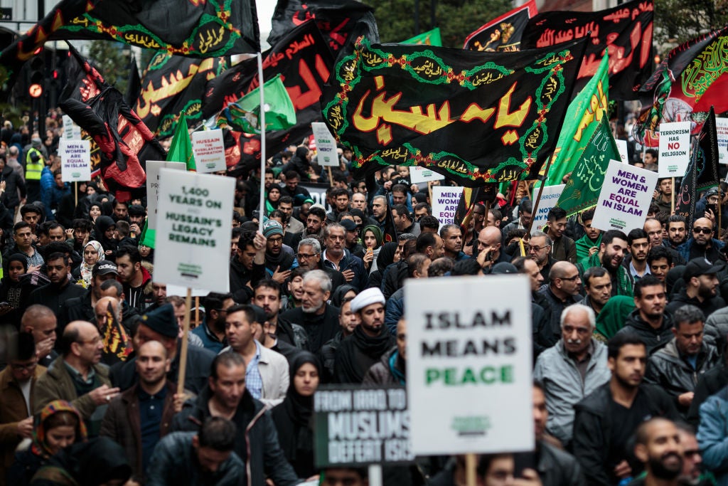 Marching for Imam Hussain