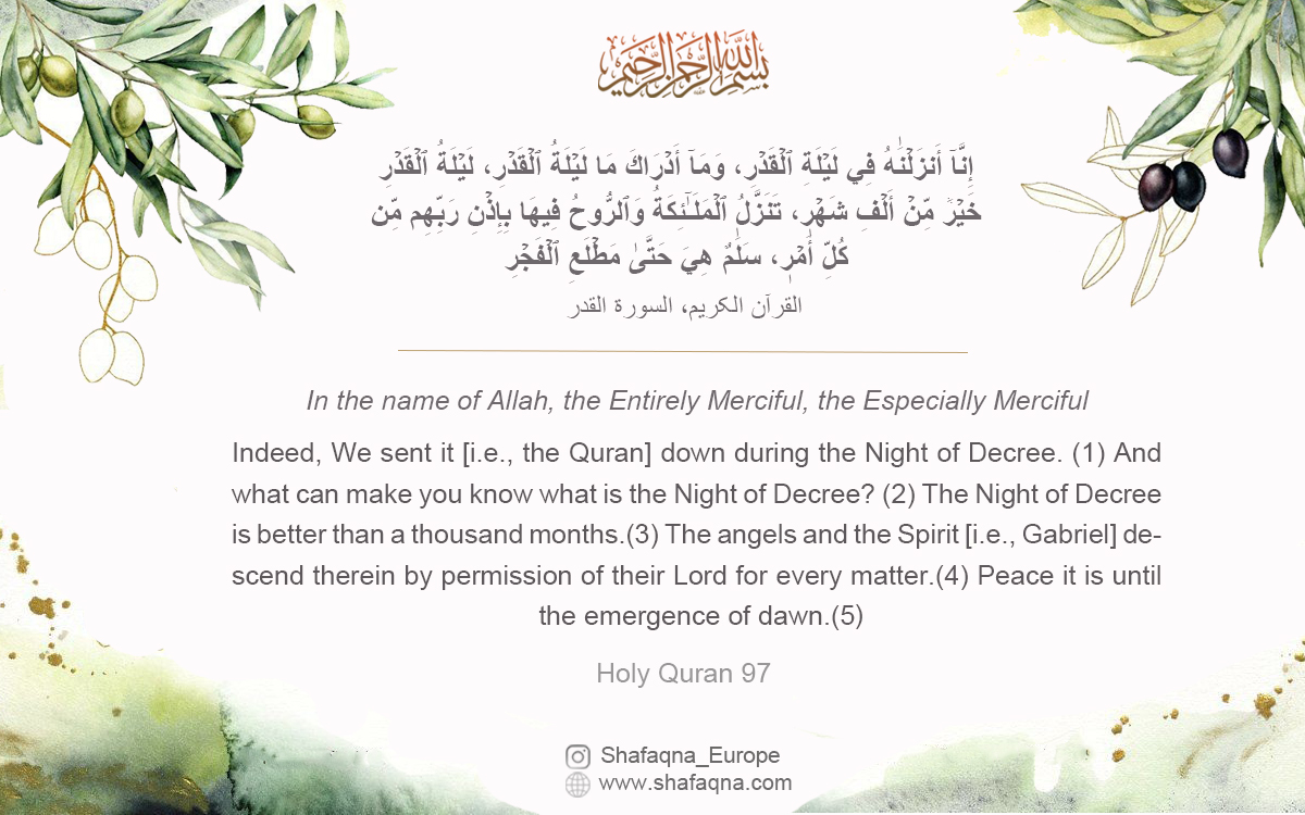 Aamal for the nights of Qadr
