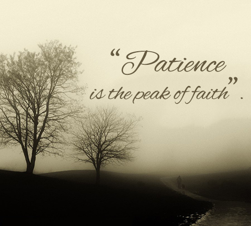 Patience in Narrations