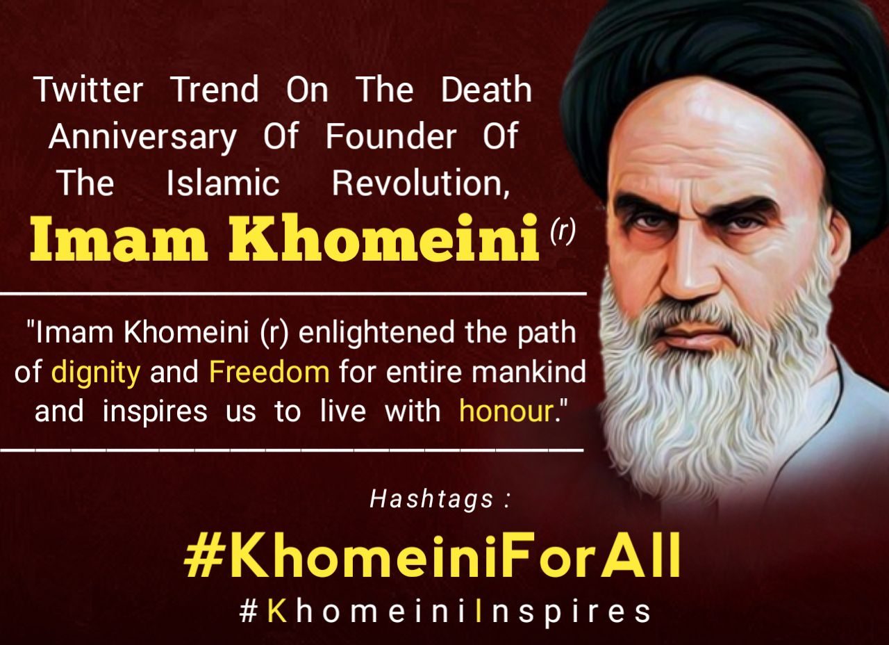 Twitter storm to commemorate demise anniversary of Imam Khomeini (RA)