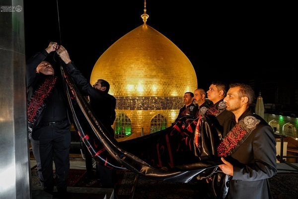 Imam Ali Shrine Covered in Black ahead of Martyrdom Anniversary