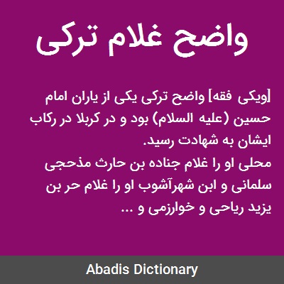 واضِح تُرکی