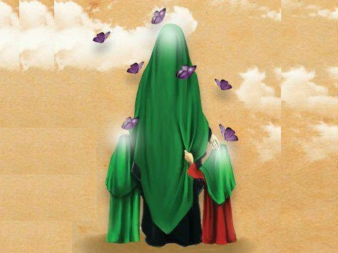 فاطمه (س) بر کرسی تربیت